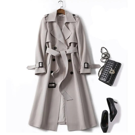British Style Over-the-Knee Coat