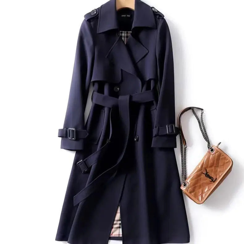British Style Over-the-Knee Coat