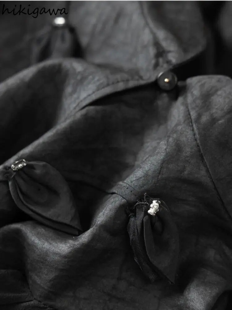 2023 Women's Vintage Patchwork Blouses with Batwing Sleeves