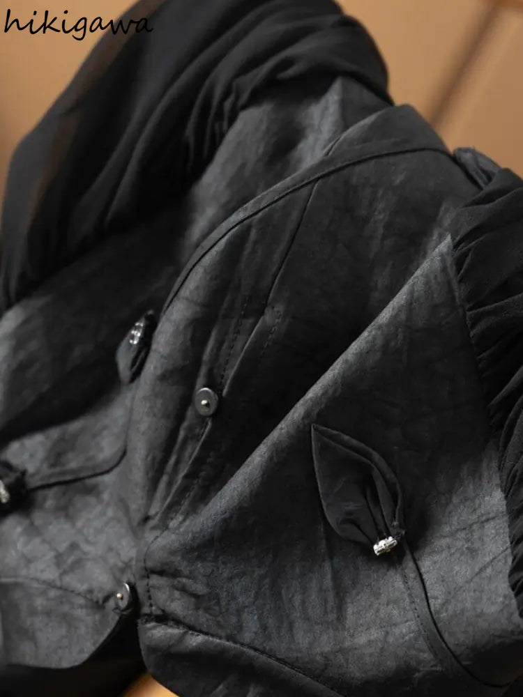 2023 Women's Vintage Patchwork Blouses with Batwing Sleeves