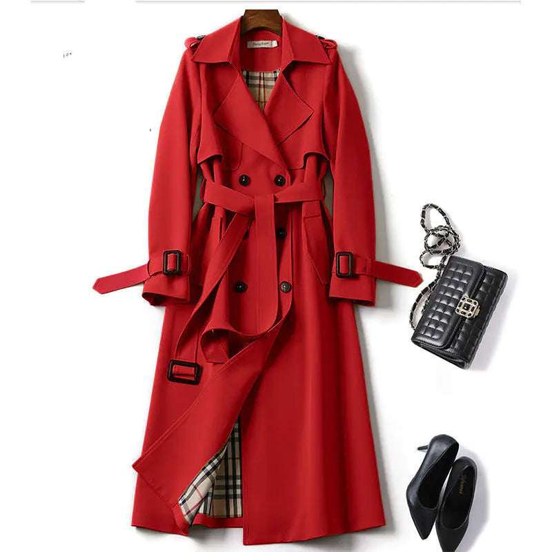 British Style Over-the-Knee Coat