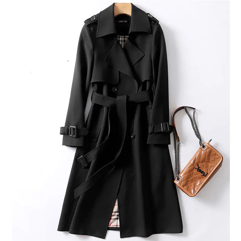 British Style Over-the-Knee Coat